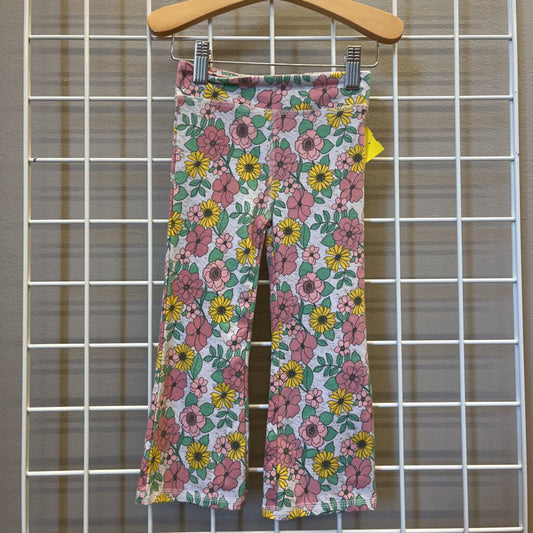 Lucky Penny Floral Flare Pants - 3T