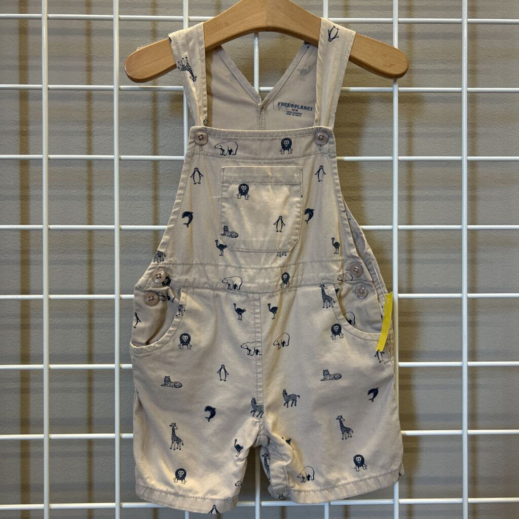 Free Planet Animal Shortalls - 18m
