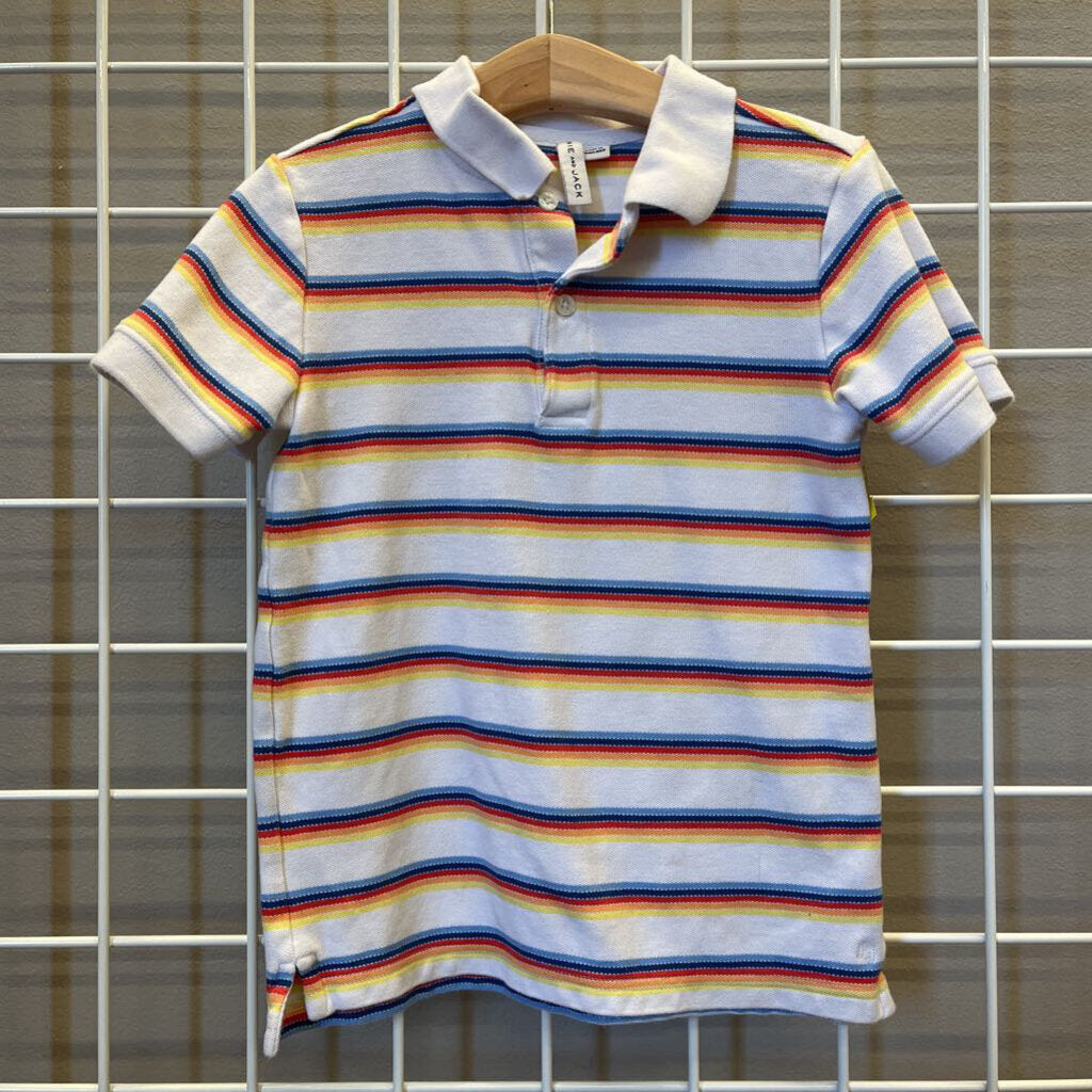Janie & Jack Striped SS Polo - 6
