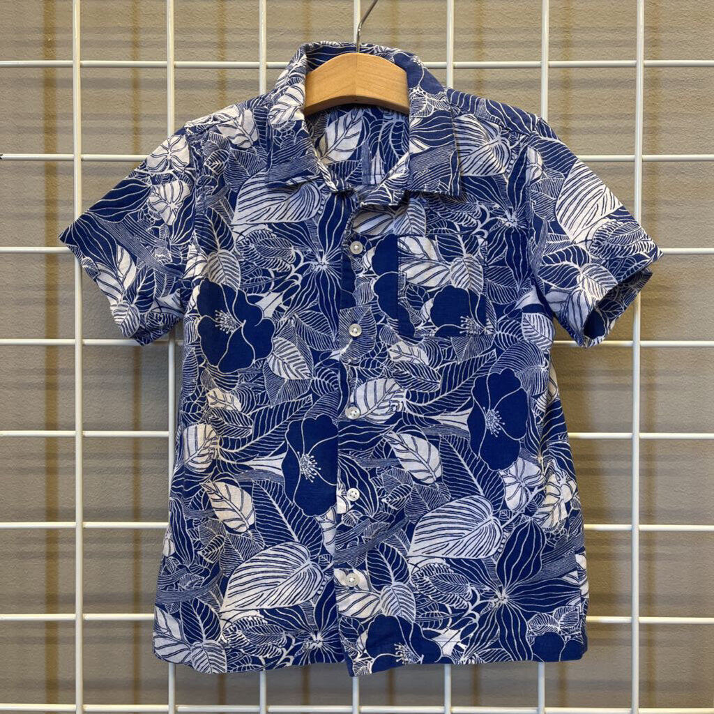 Janie & Jack SS Linen Button Up - 5