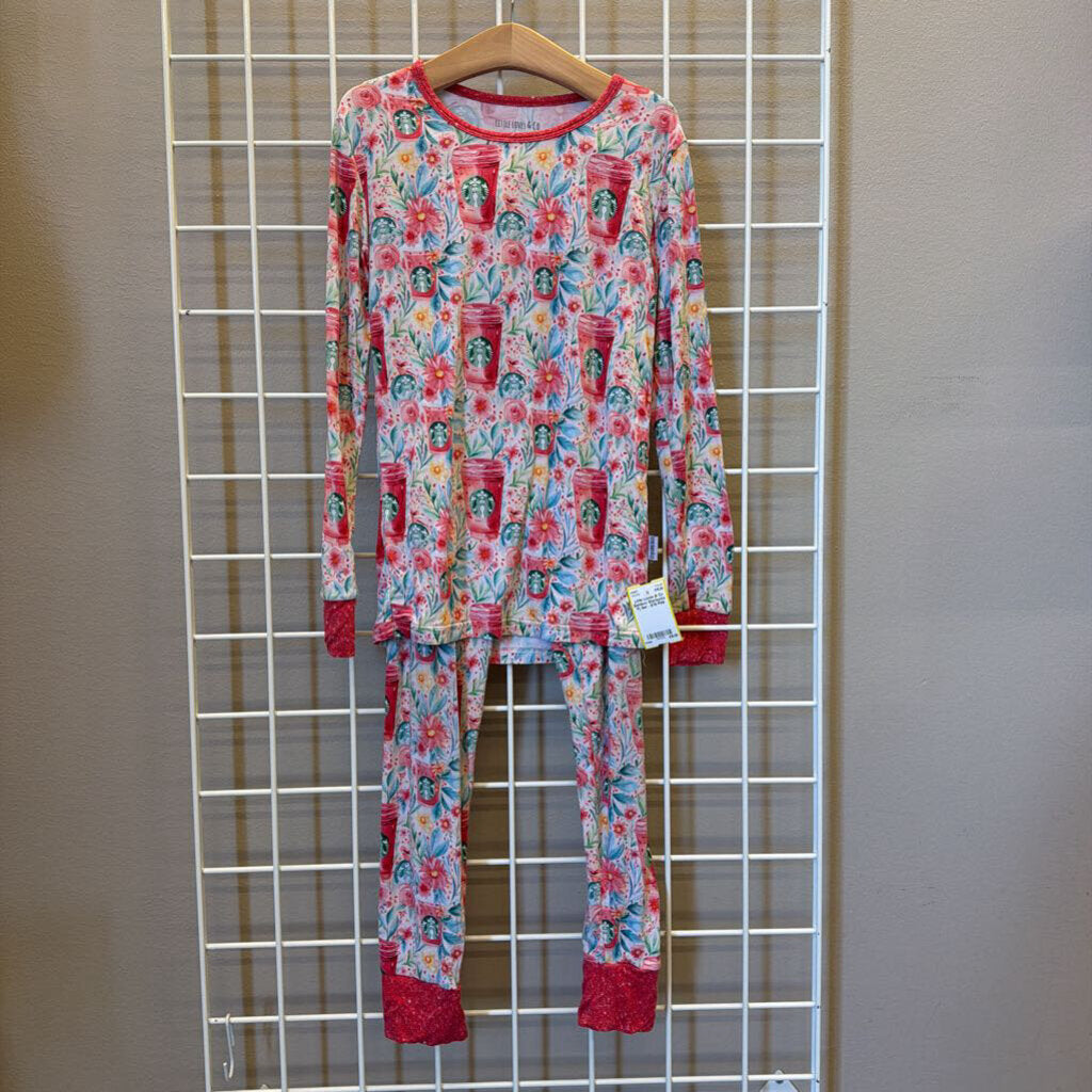 Little Loves & Co Bamboo Starbucks Pj Set - 9/10