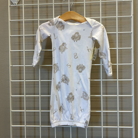 Burt's Bees Sheep Sleeping Gown w/Cap 0/6m