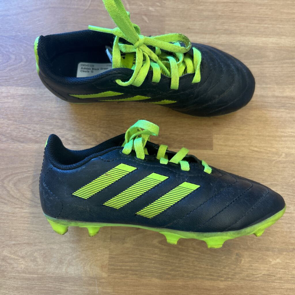 Adidas Black Green Cleats 13