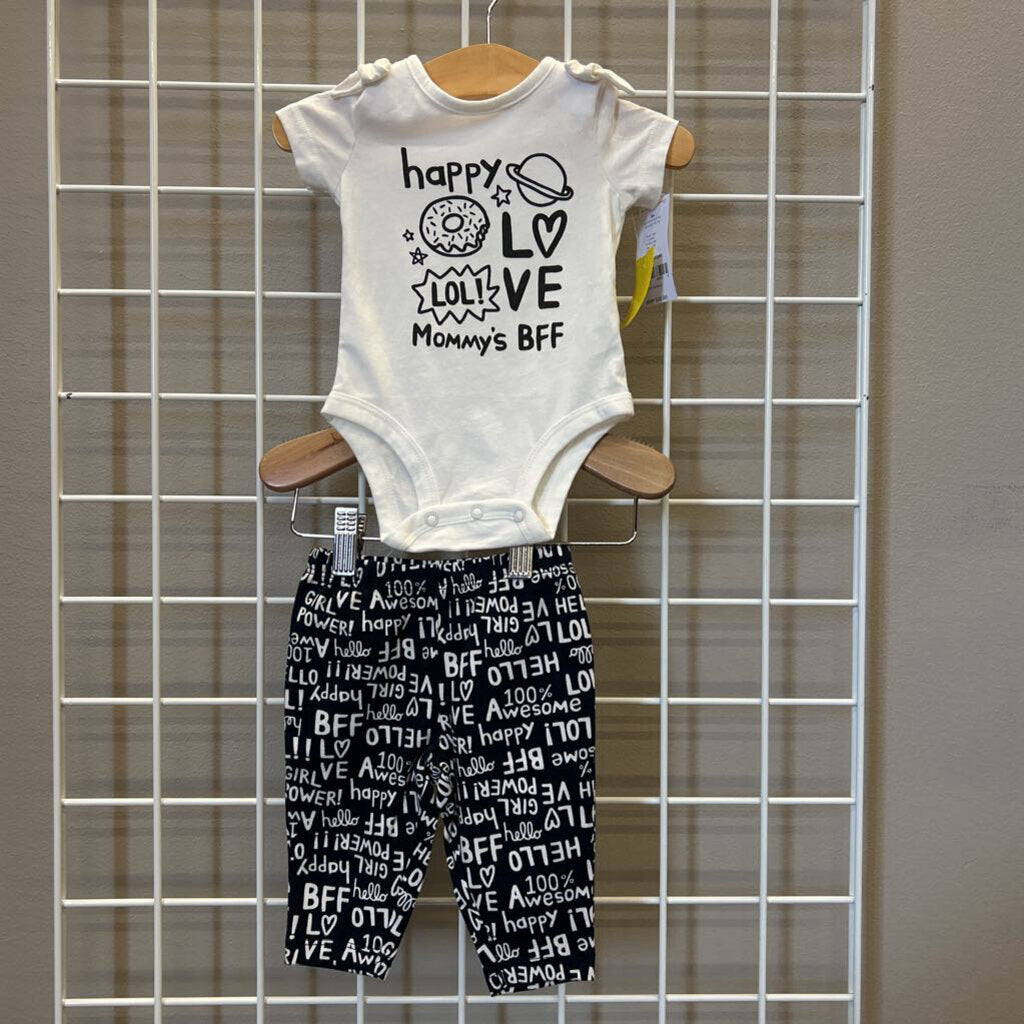 NWT Carter's BFF Two Pc Set - 3m