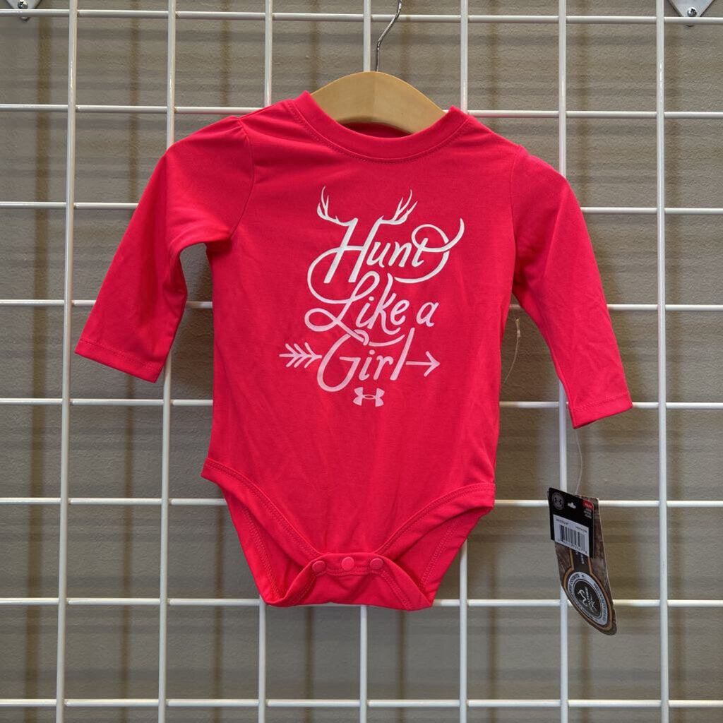 NWT Under Armour Hunt LS Onesie - 3/6m