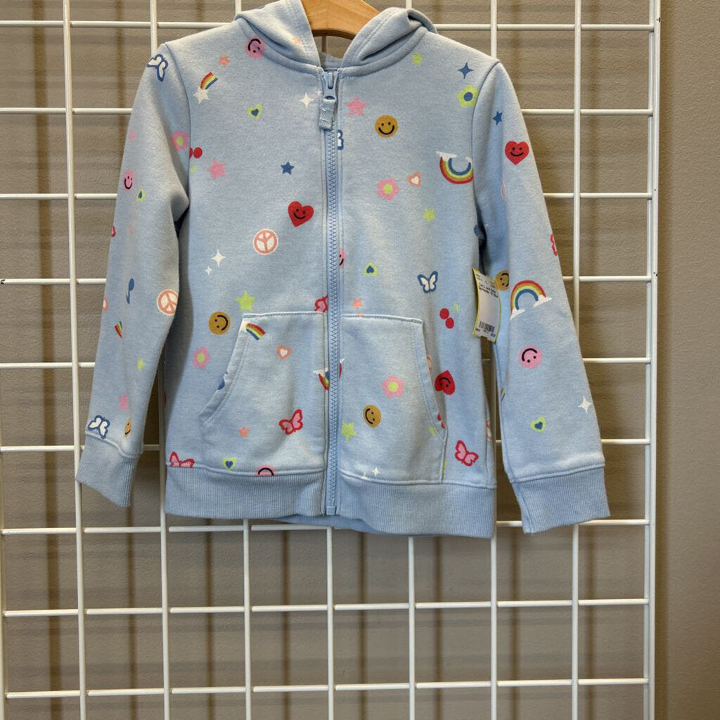 Cat & Jack Smile Zip Hoodie - 5T