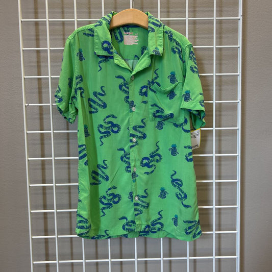 Cat & Jack Snake SS Button Up - 8
