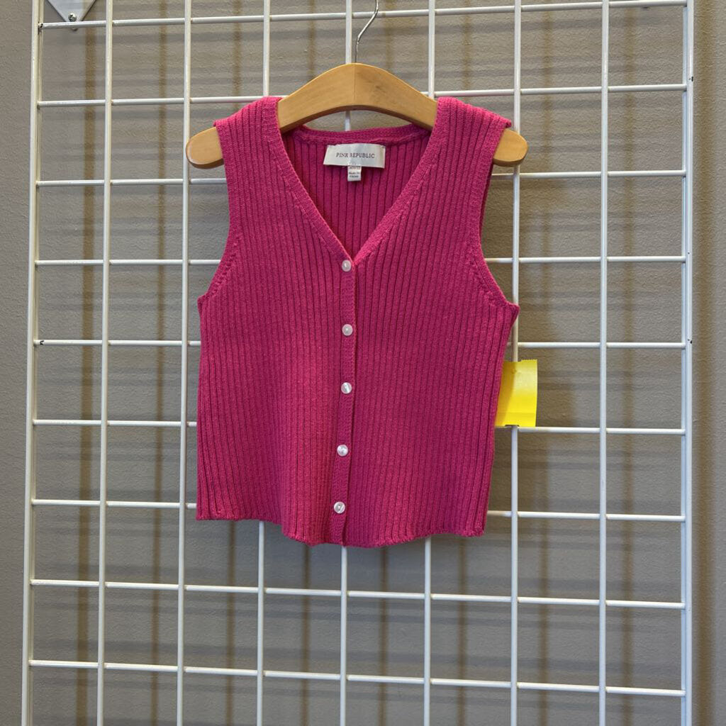 Pink Republic Ribbed Tank 10/12
