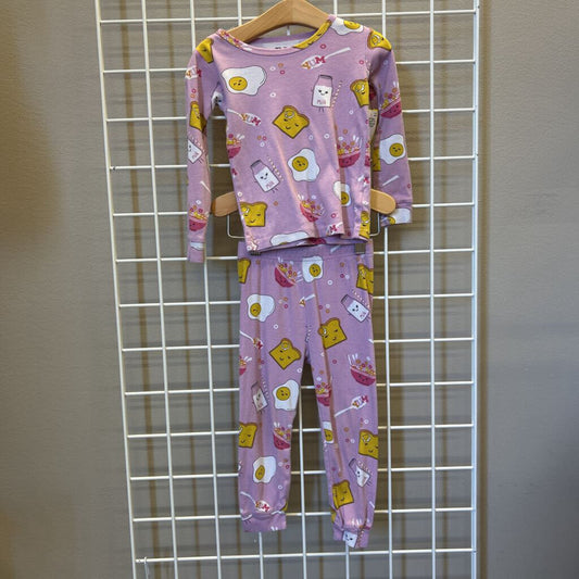 Childrens Place Toast/Egg 2PC PJ Set 3T (small mark on top)