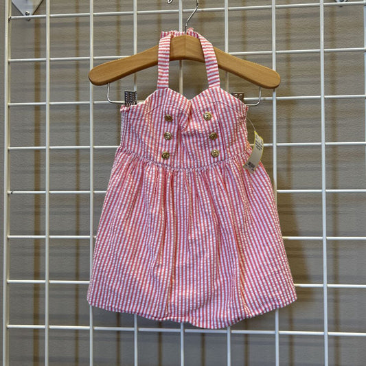 Janie & Jack Halter Seersucker Dress 6/12m