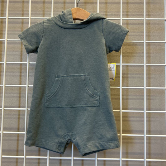Carter's Dragon Scale Hoodie SS Romper 9m