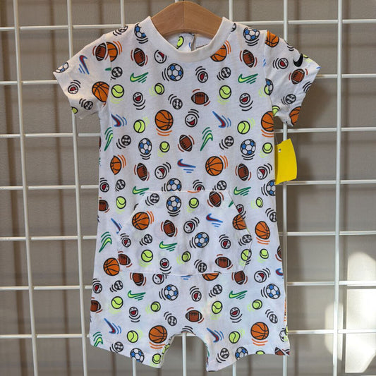 Nike Sports Ball SS Shortie Romper 24m
