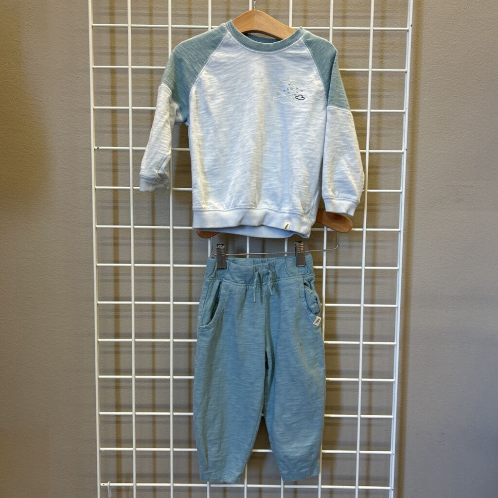 Easy Peasy Sun Crewneck/Pant Set 18m