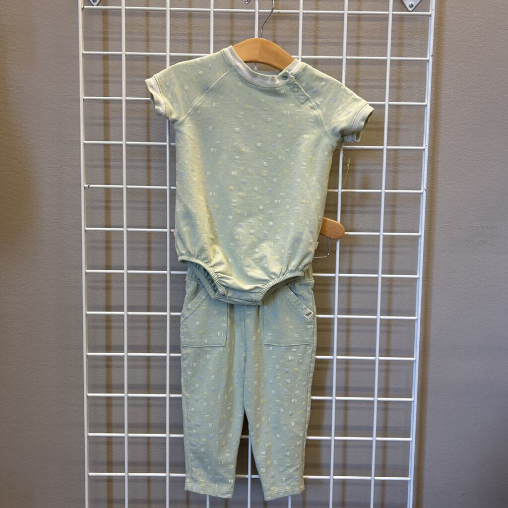 Easy Peasy SS Bubble Top/Pant Set 12m