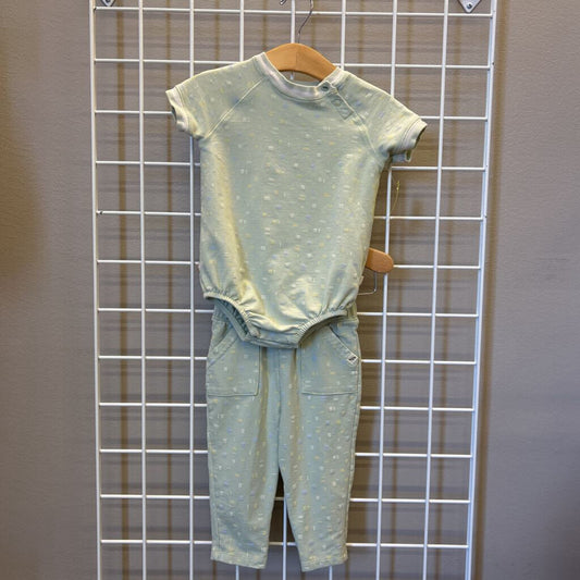 Easy Peasy SS Bubble Top/Pant Set 12m