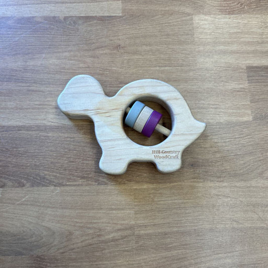 Hill Country Wood Craft Turtle Wood Teether