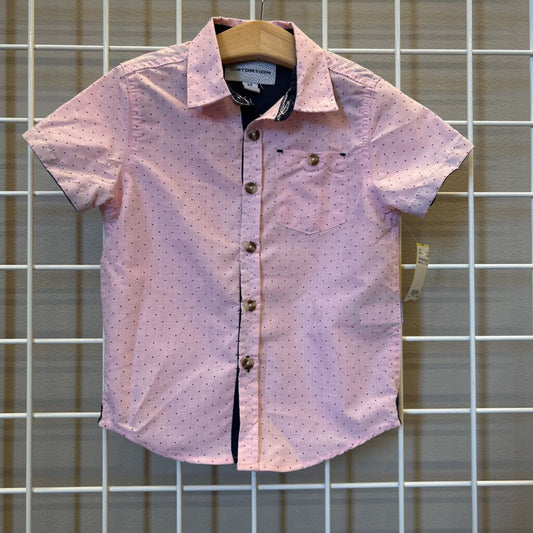 Distortion Dot SS Button Up - 2T