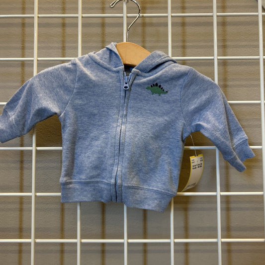 Carter's Dino Zip Hoodie - NB