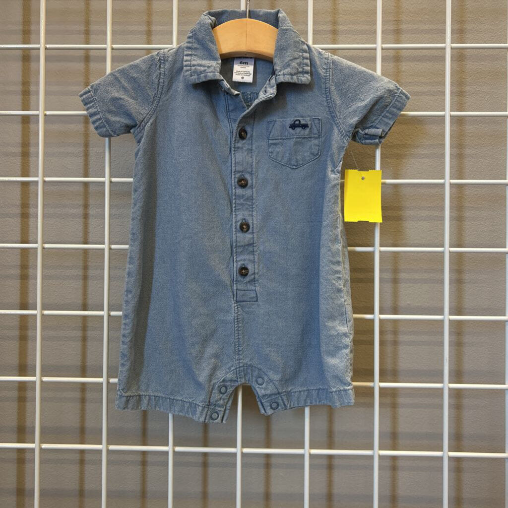 Carter's Chambray Short Romper - 6m