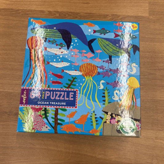eeBoo 64pc Puzzle - Ocean Treasure