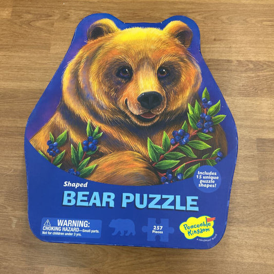 Peaceable Kingdom Bear Shaped Puzzle