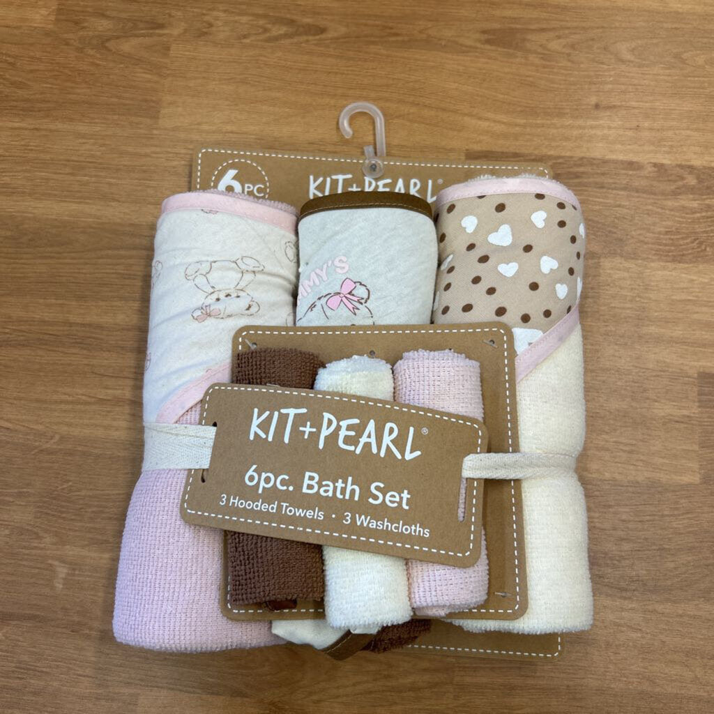 NEW Kit + Pearl 6pc Bath Set