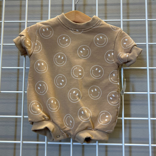 Forever French Smile Bubble Romper - 0/3m