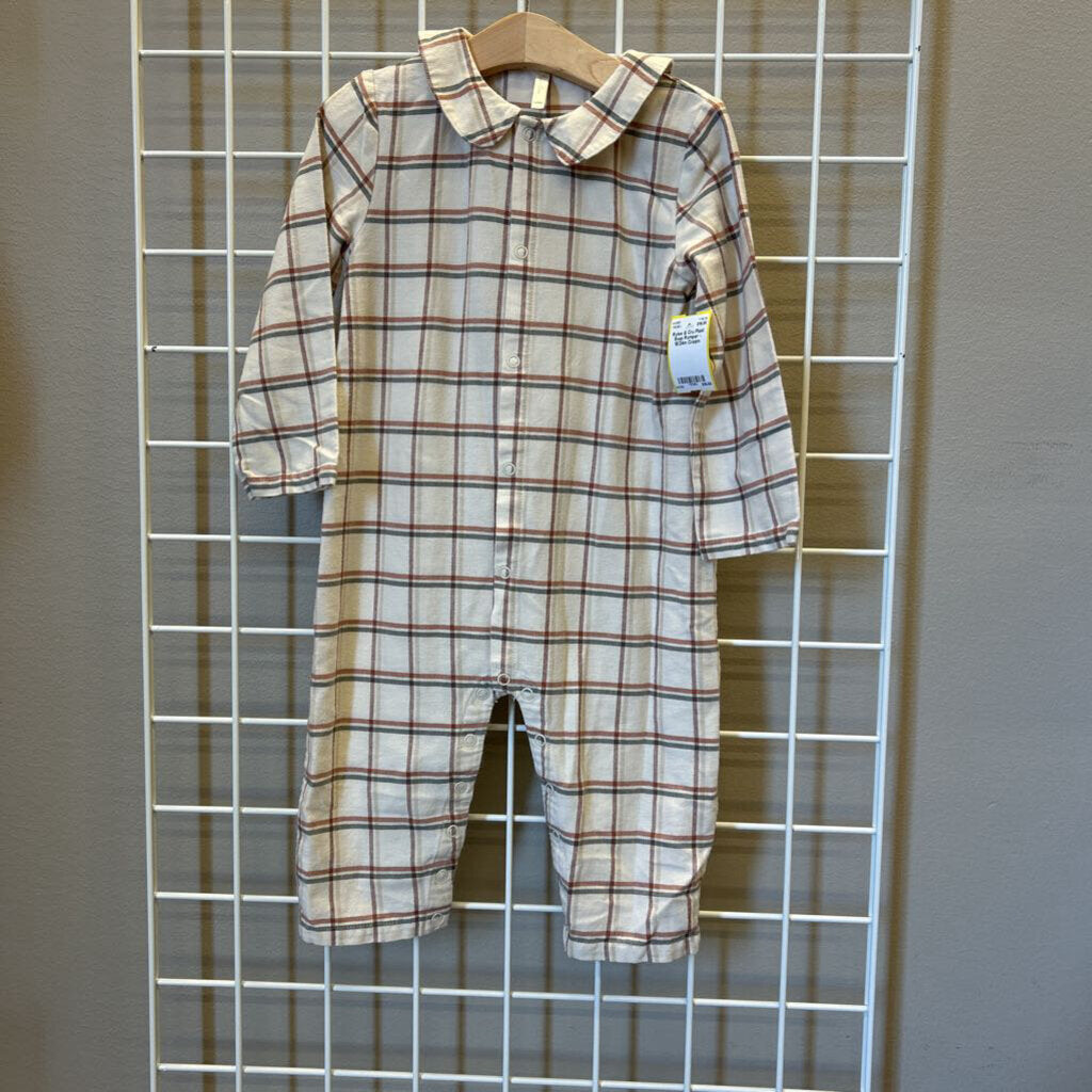 Rylee & Cru Plaid Snap Romper - 18/24m