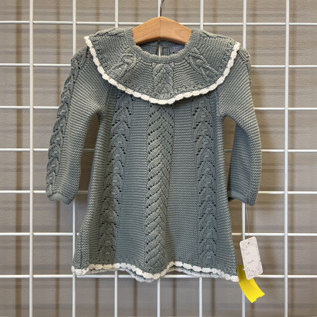 NWT Tahari Knit LS Dress - 6/9m