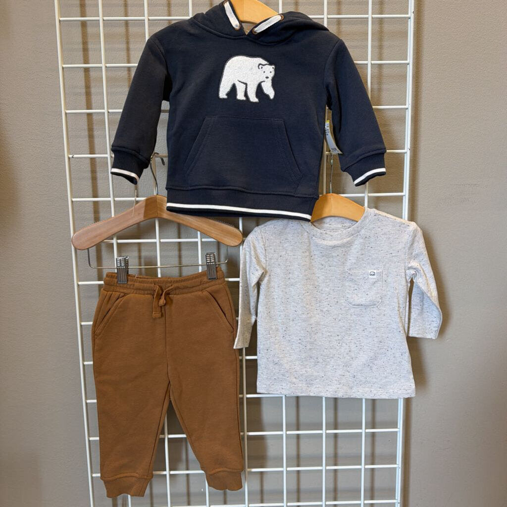 NWT Tahari Polar Bear Three Pc Set - 12m