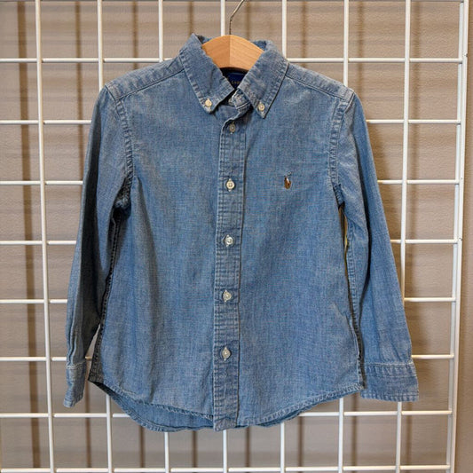 Ralph Lauren Chambray LS Button Up - 4