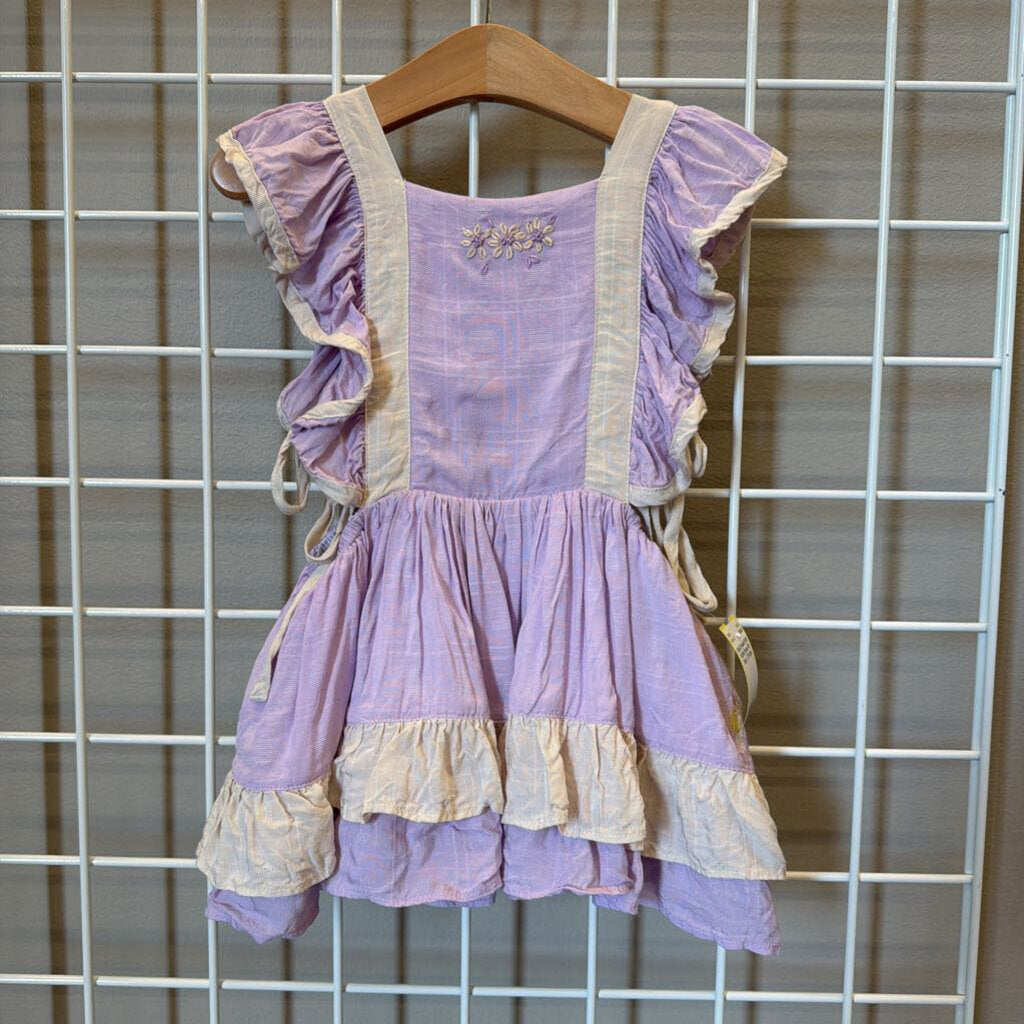 Well Dressed Wolf Ruffle Flower SS Tank - 3T