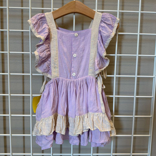 Well Dressed Wolf Ruffle Flower SS Tank - 3T