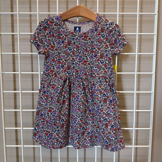 Baby Gap Floral SS Dress - 4