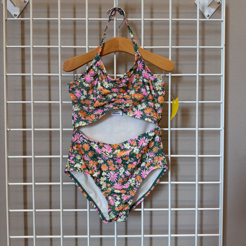 Art Class Floral One Pc Swim - 6/7