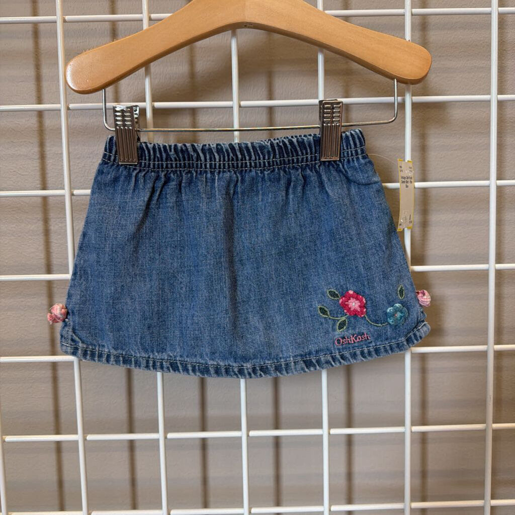 Vintage Osh Kosh Denim Skirt - 18m
