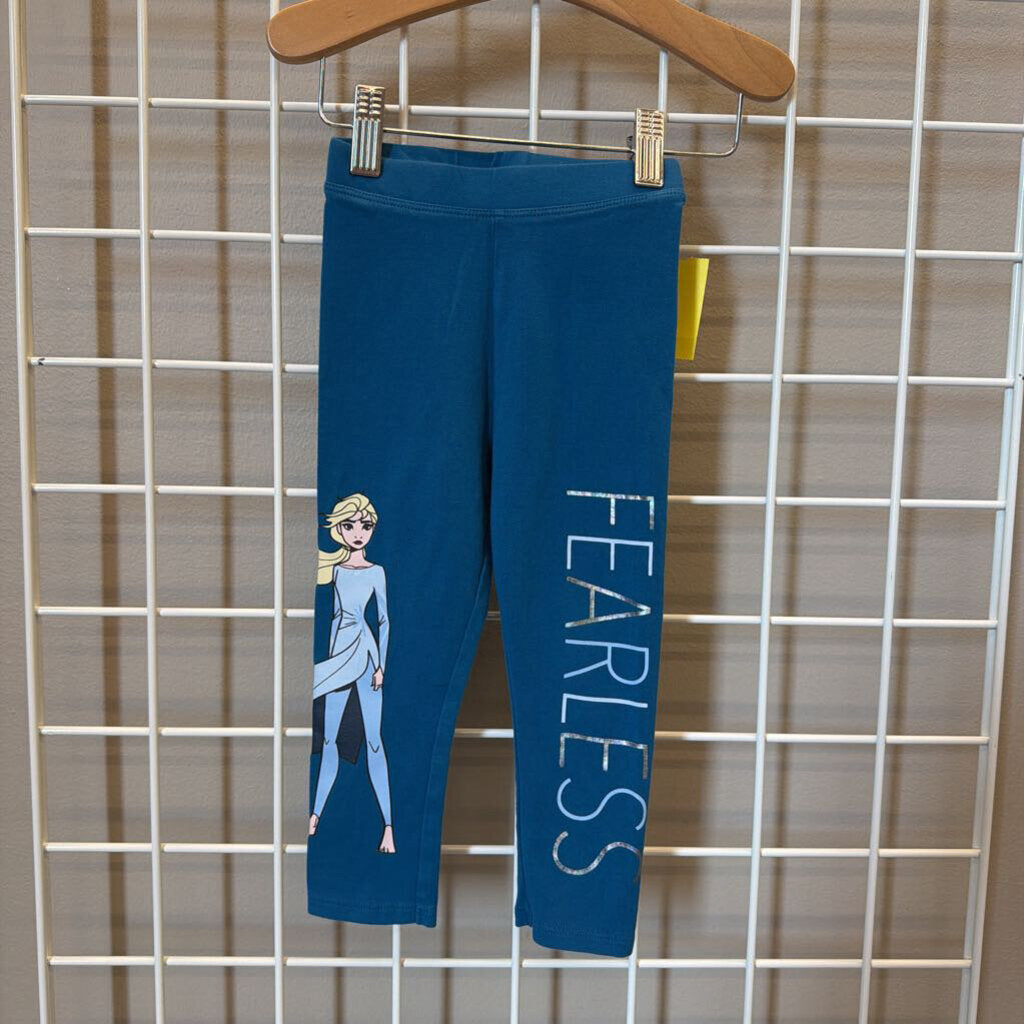 Spotted Zebra Frozen Leggings - 2T