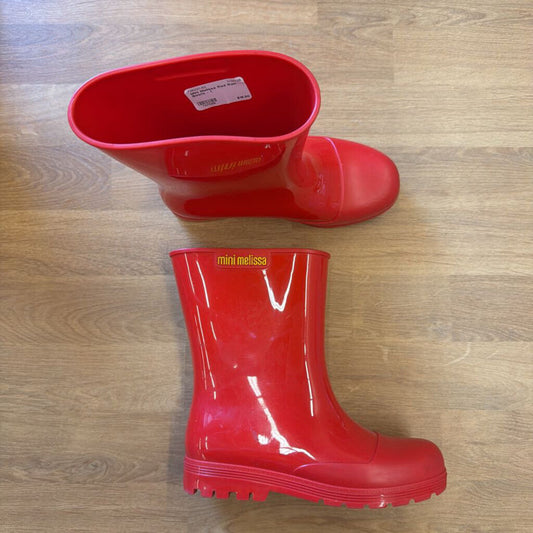 Mini Melissa Red Rain Boots - 1
