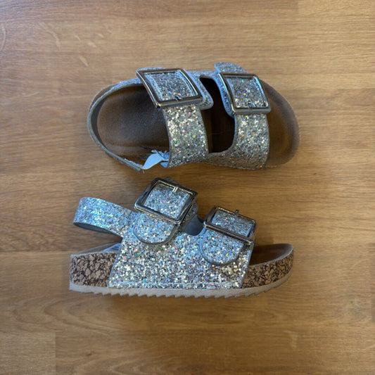 Mia Silver Sparkle Sandals - 5