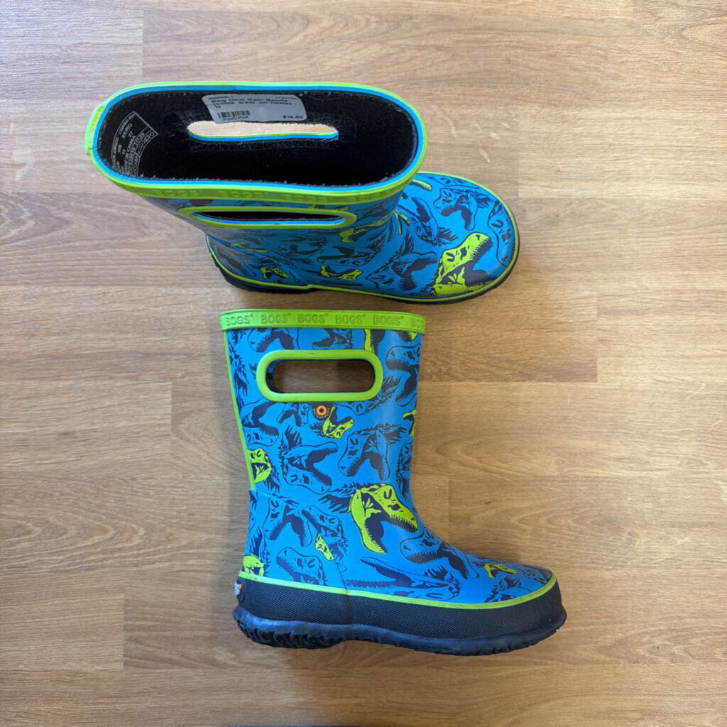 Bog Dino Rain Boots (some wear on heels) - 11