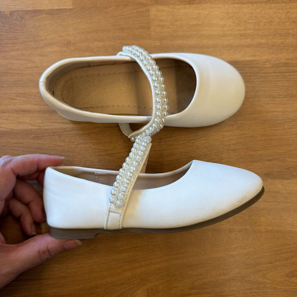 Hehainom White Pearl Flats - 10