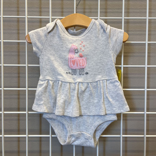 Carter's Llama SS Twirl Bodysuit - 6/9m