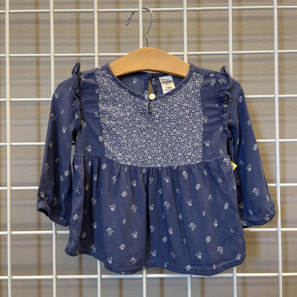 Osh Kosh Floral LS Top - 18m