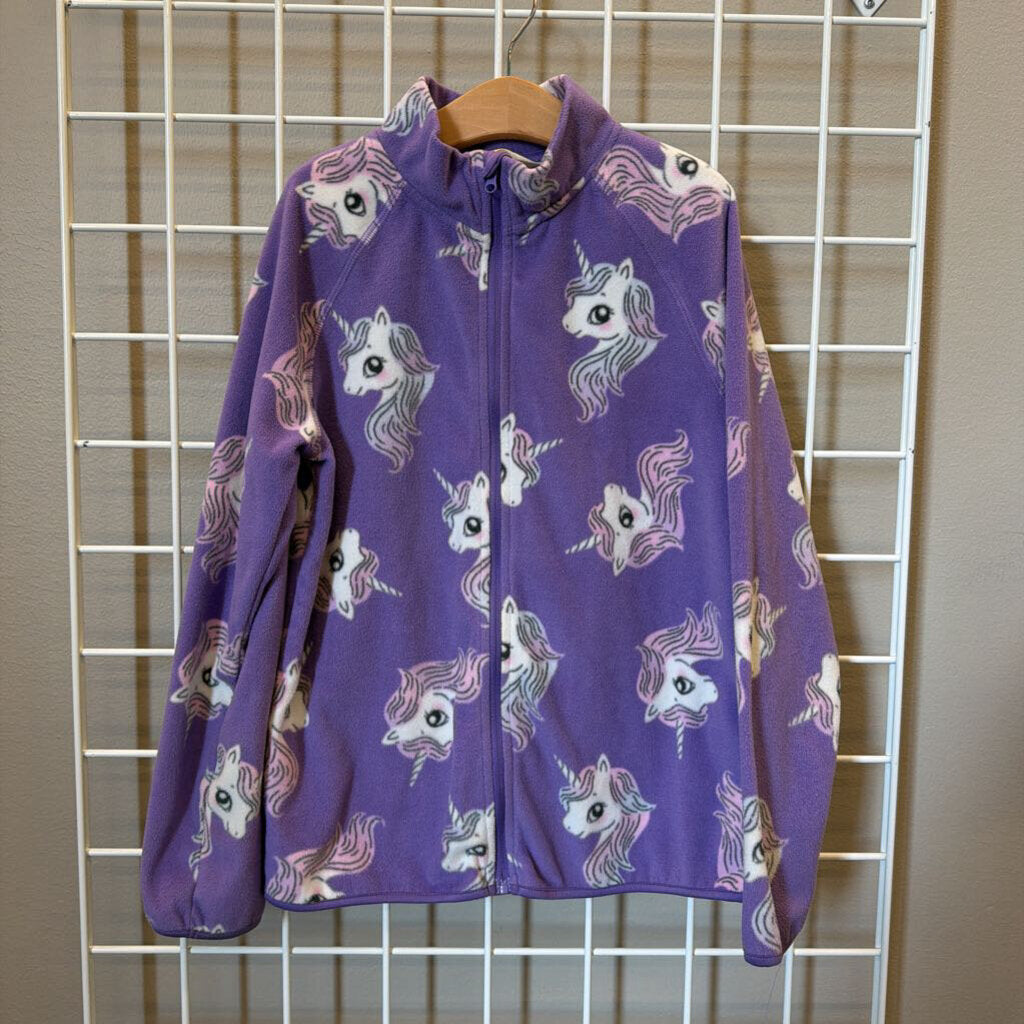 H&M Unicorn Fleece Zip Cardigan 8/10