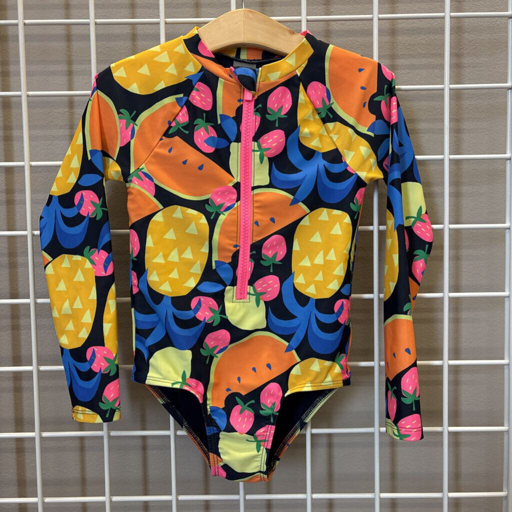 Old Navy Fruit LS One Pc Swim - 5T