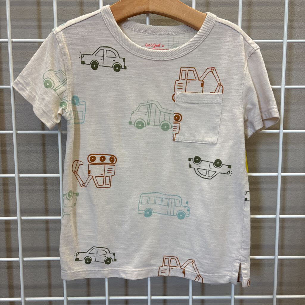 Cat & Jack Vehicle SS Tee - 5T