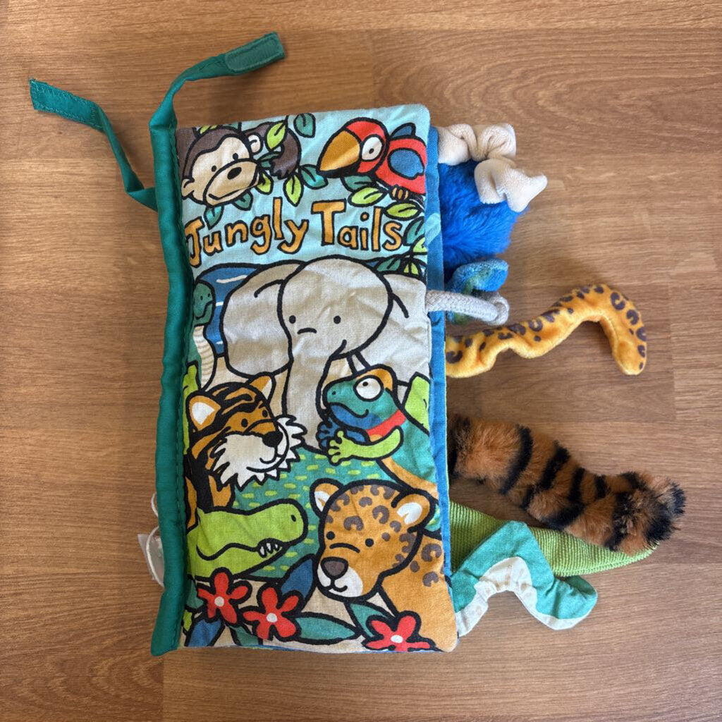 Baby Jellycat Jungly Tails Soft Book