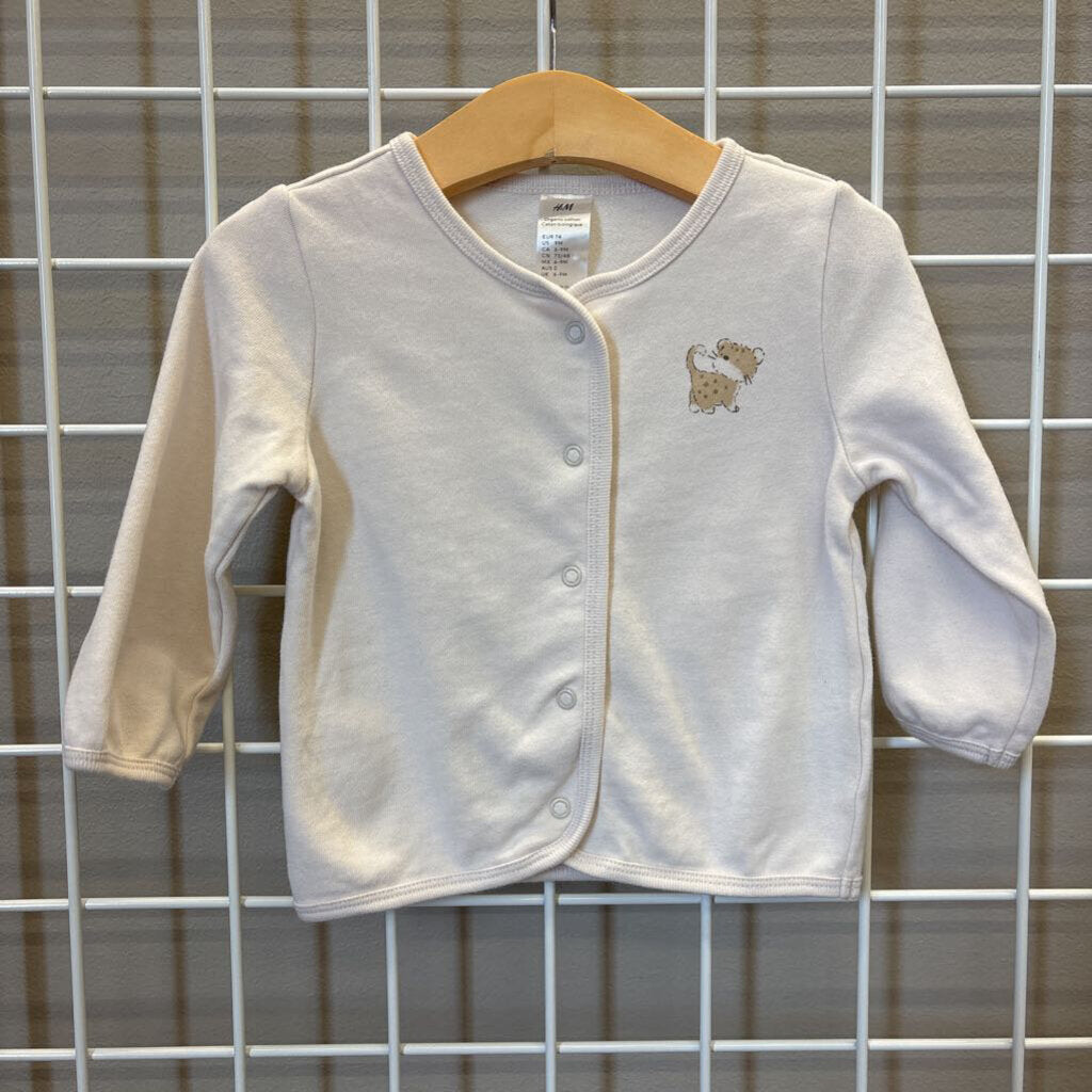 H&M Tiger LS Snap Top - 9m