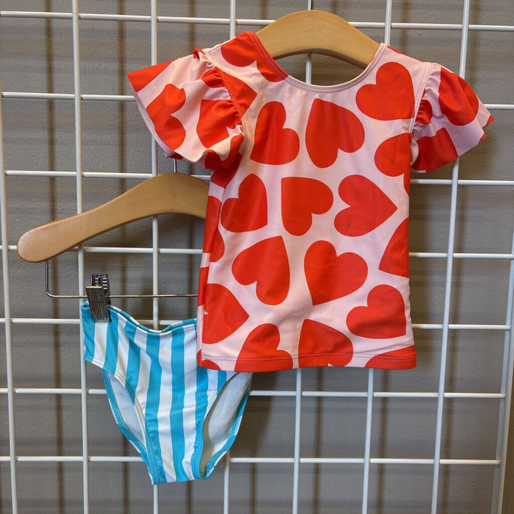 Harper Canyon Heart Two Pc Swim - 3