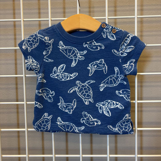 Old Navy Turtle SS Tee - 3/6m